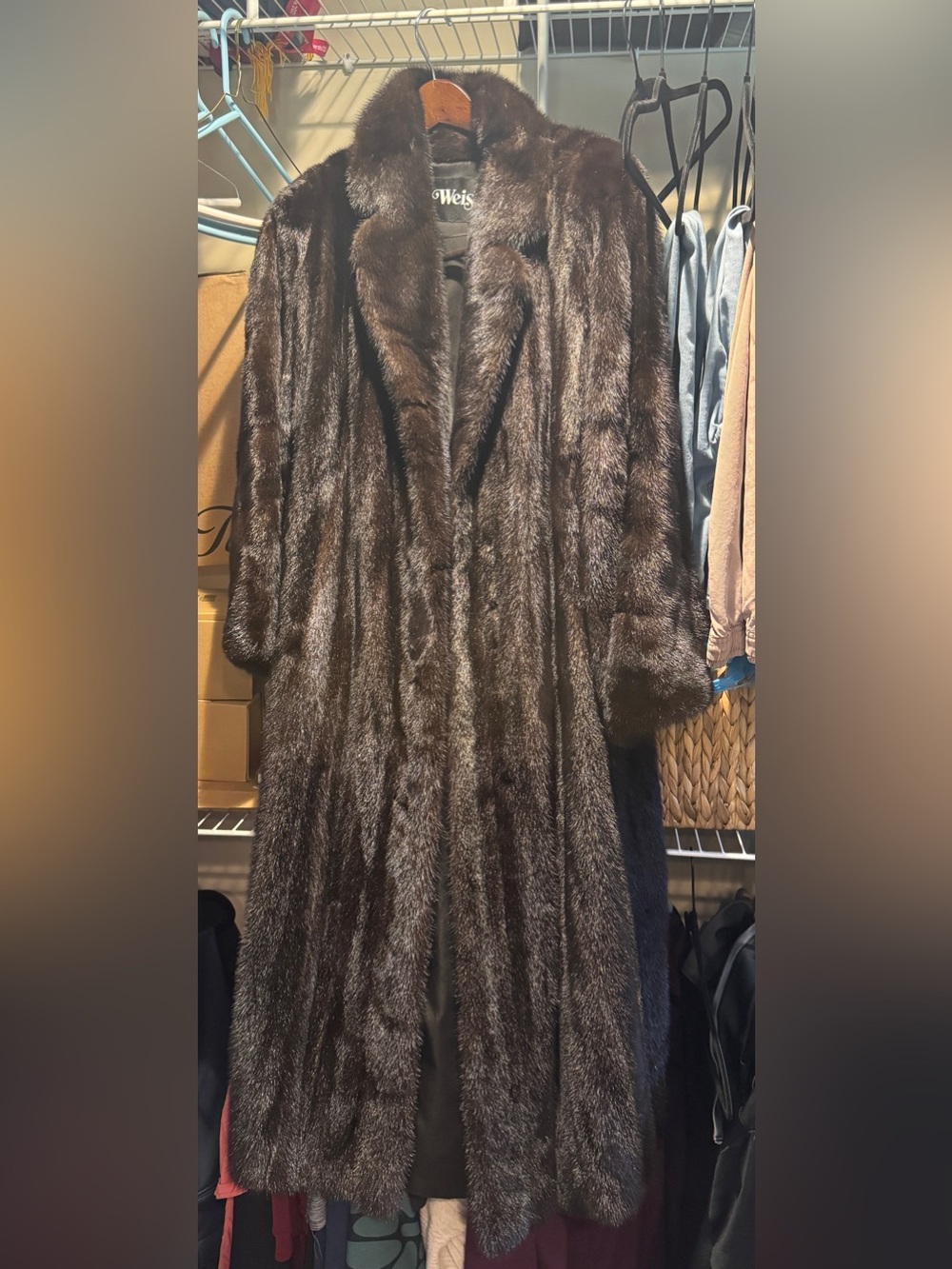 Weiss Furs Dark Brown Full-Length Mink Coat